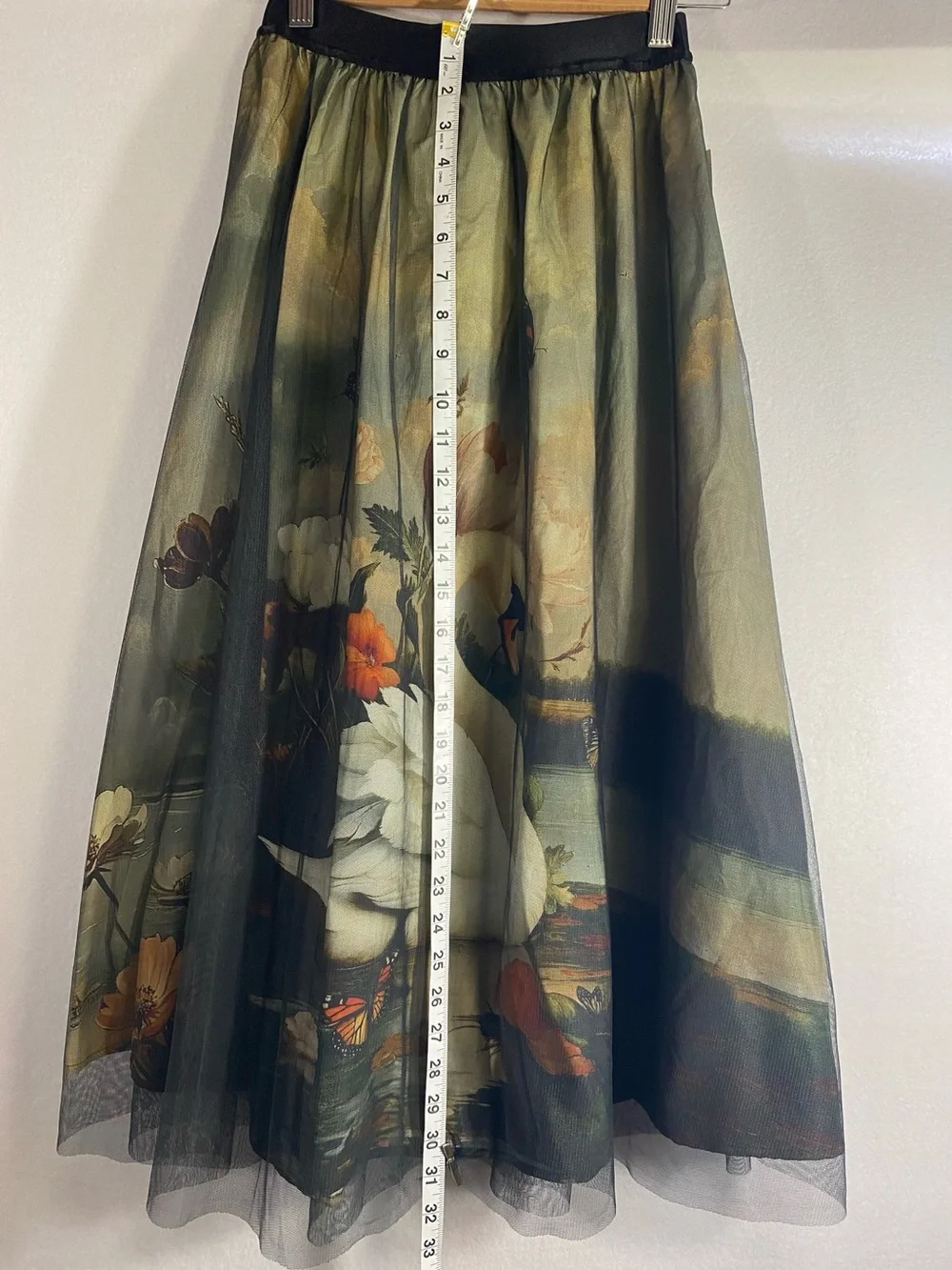Anthropologie Wondernight Midi Skirt Tulle Swan Size XS NWT - Picture 8 of 14